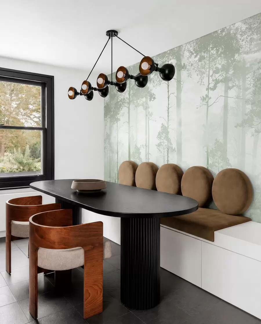 wall murals Forest in the fog u94439v2