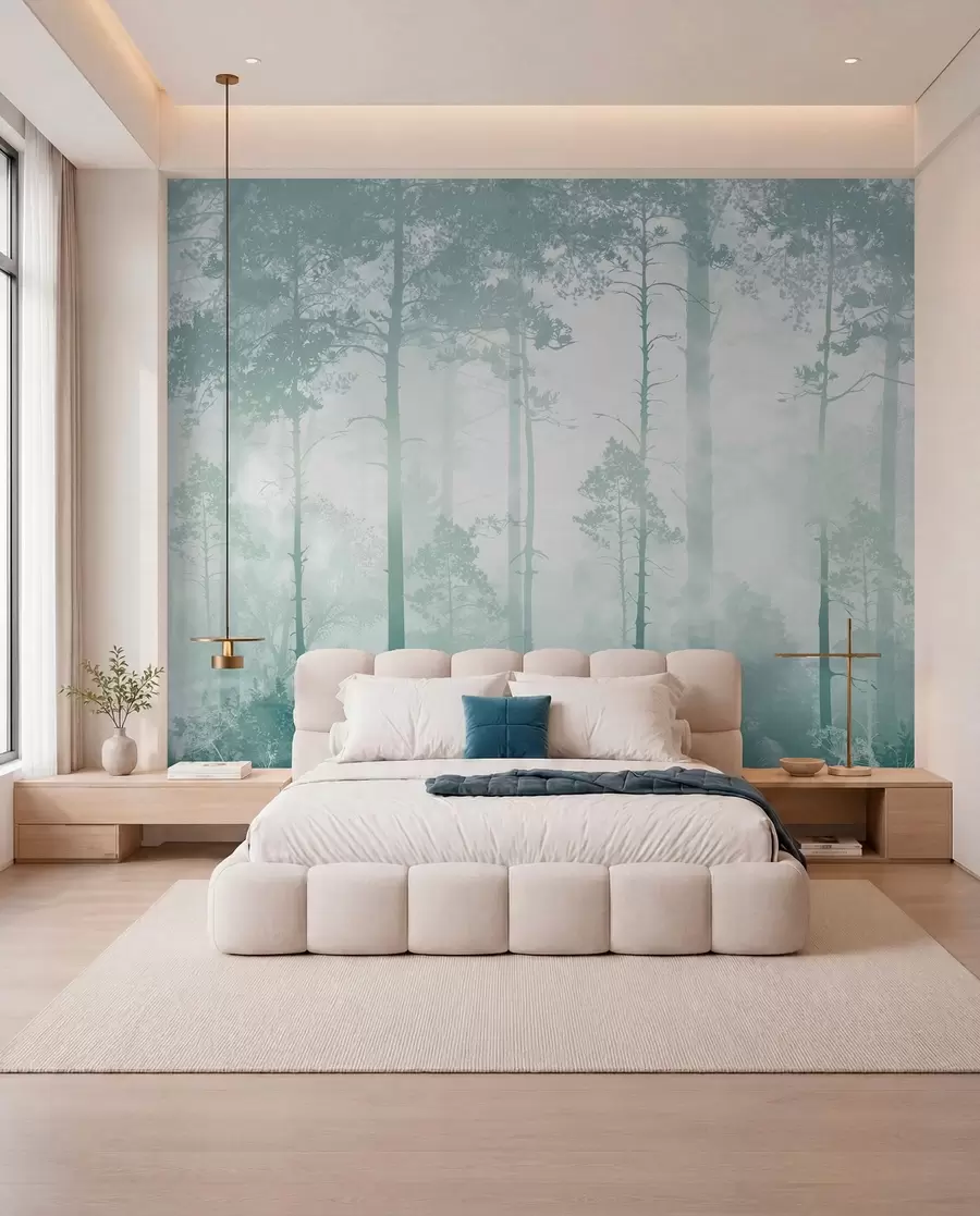 peintures murales La forêt dans le brouillard u94439v3