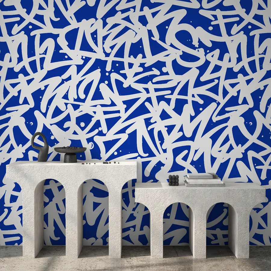 murales Graffiti Emociones: Azul u99087v2