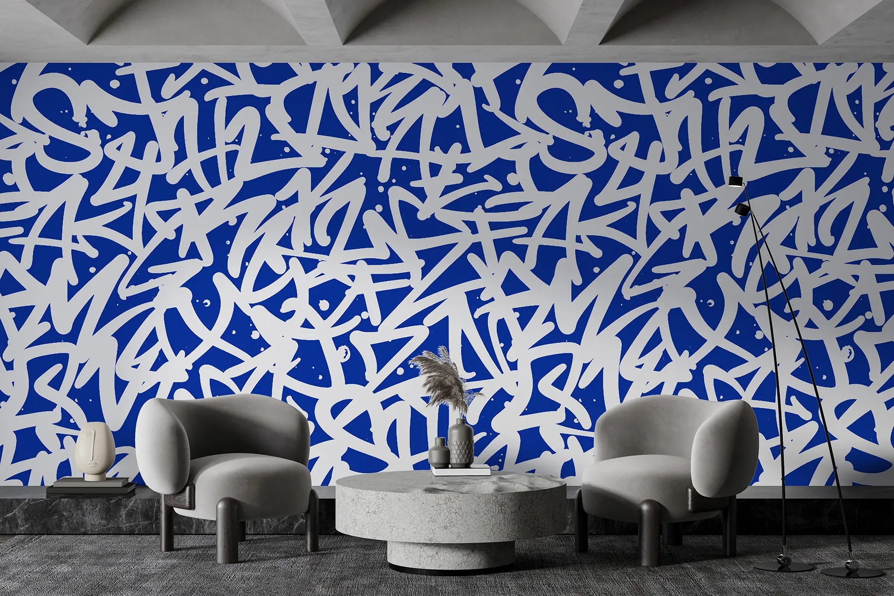 peintures murales Graffiti Emotions : Bleu u99087v2