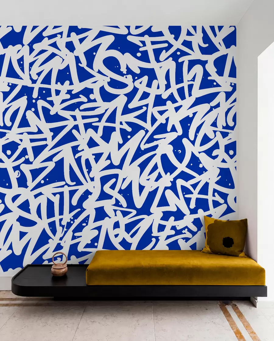 peintures murales Graffiti Emotions : Bleu u99087v2