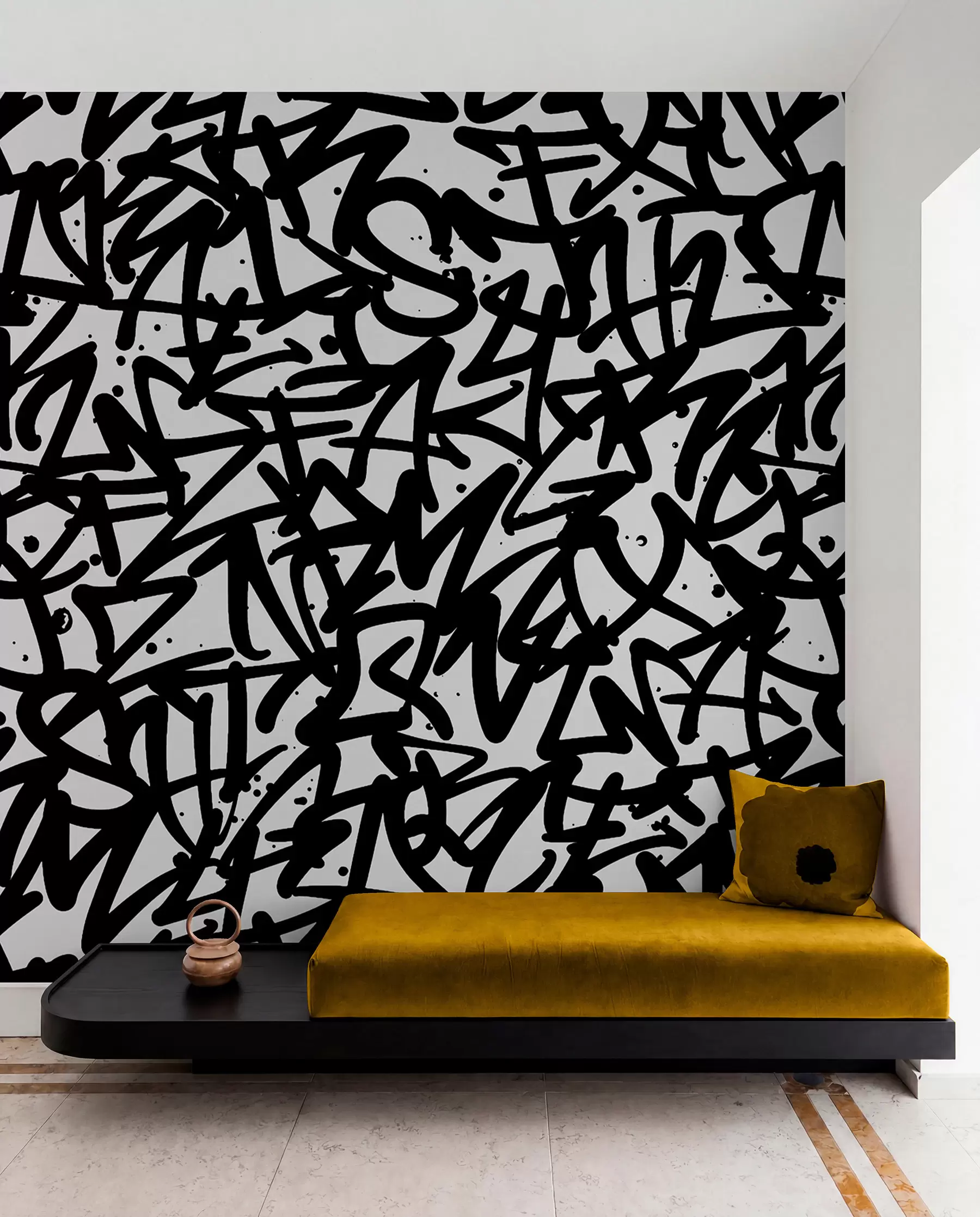 peintures murales Graffiti Emotions : Noir u99087v3