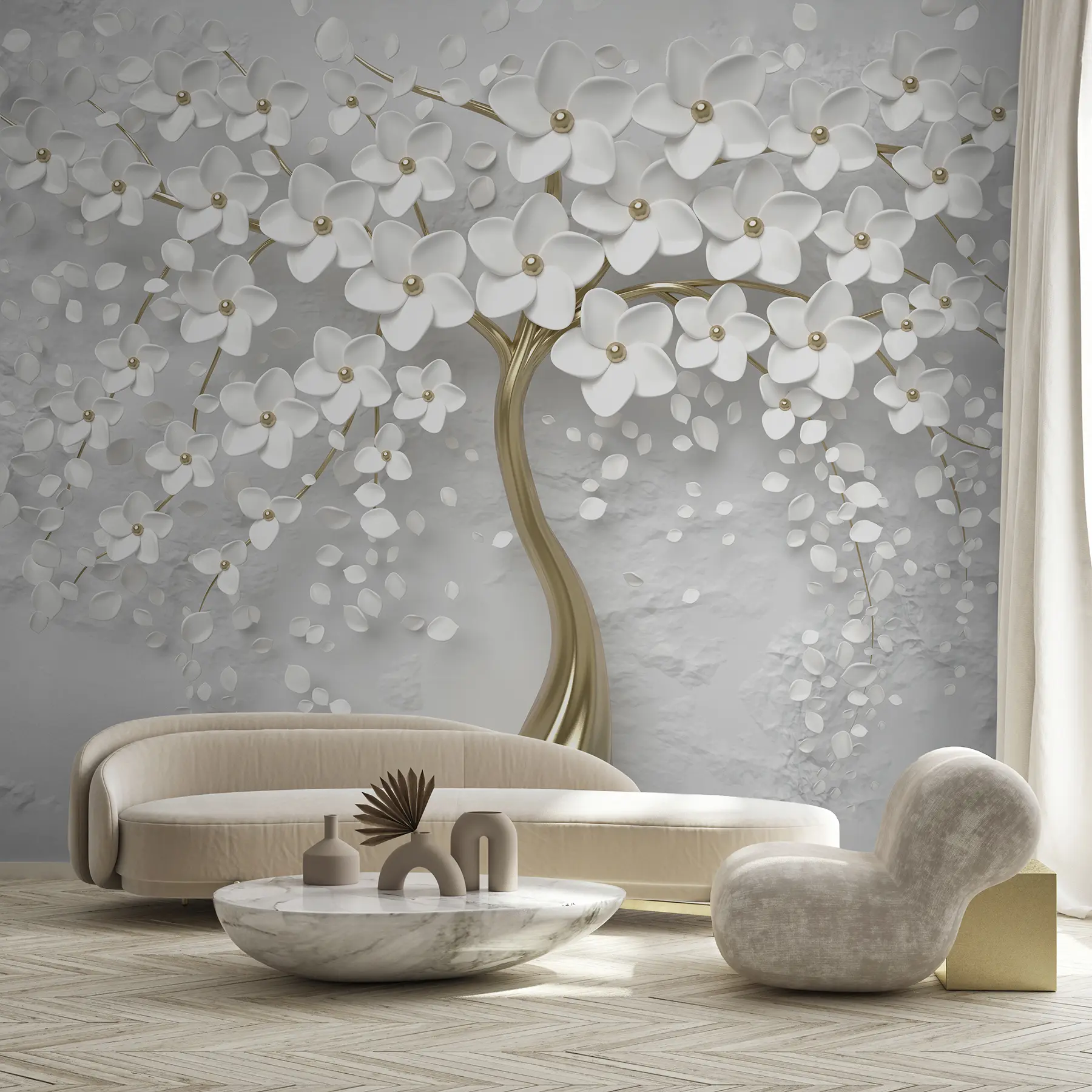 murales Un árbol con flores pequeñas u37065d1