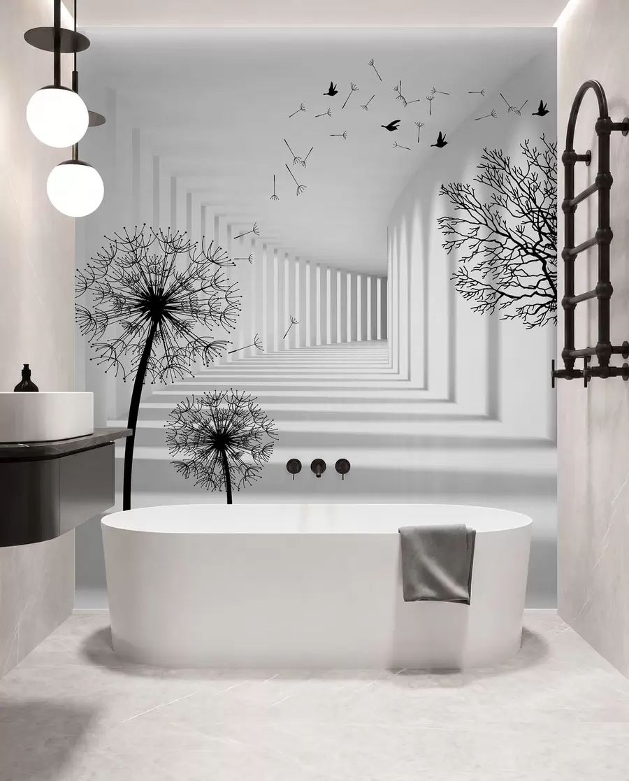 wall murals Depth and light u37803d1