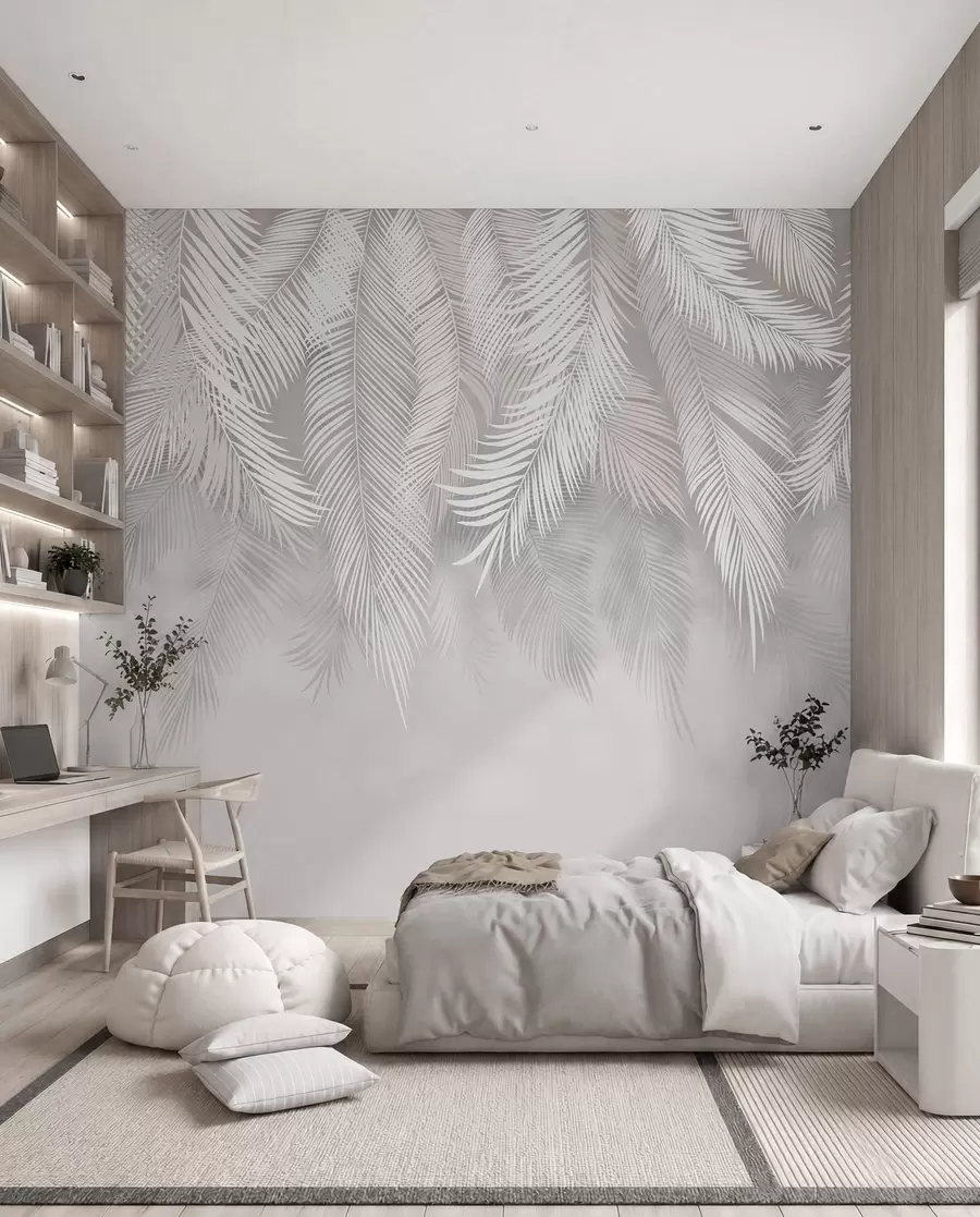 peintures murales Feuilles de palmier suspendues u48556d1