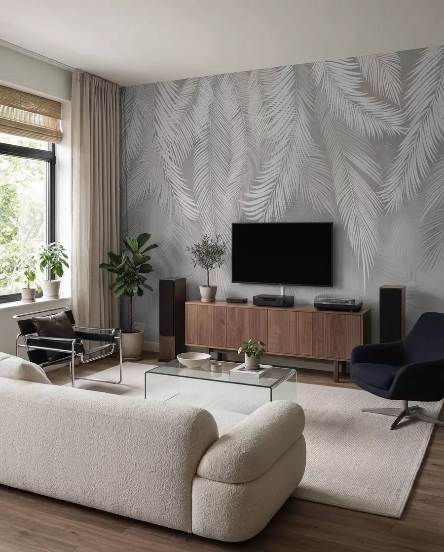 Wall Mural Photo Wallpaper Dangling palm leaves u48556d2