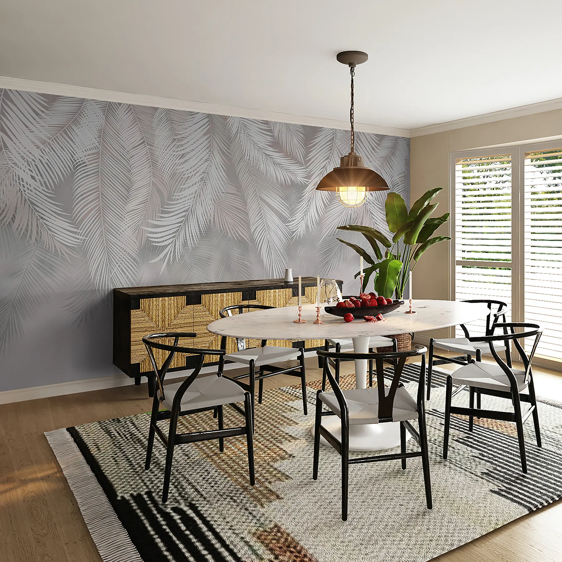 murales Hojas de palmera colgantes u48556d2