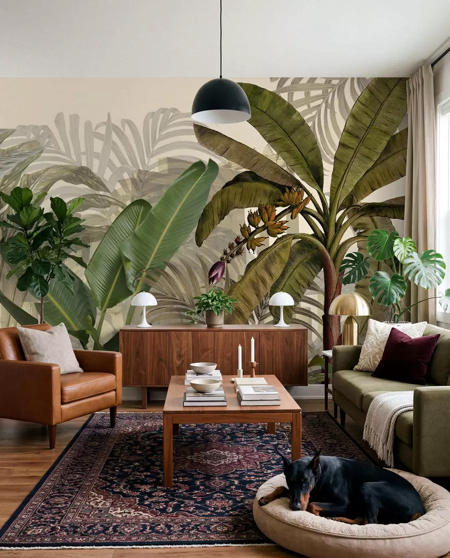 wall murals Tropical jungle and foliage u74748d1