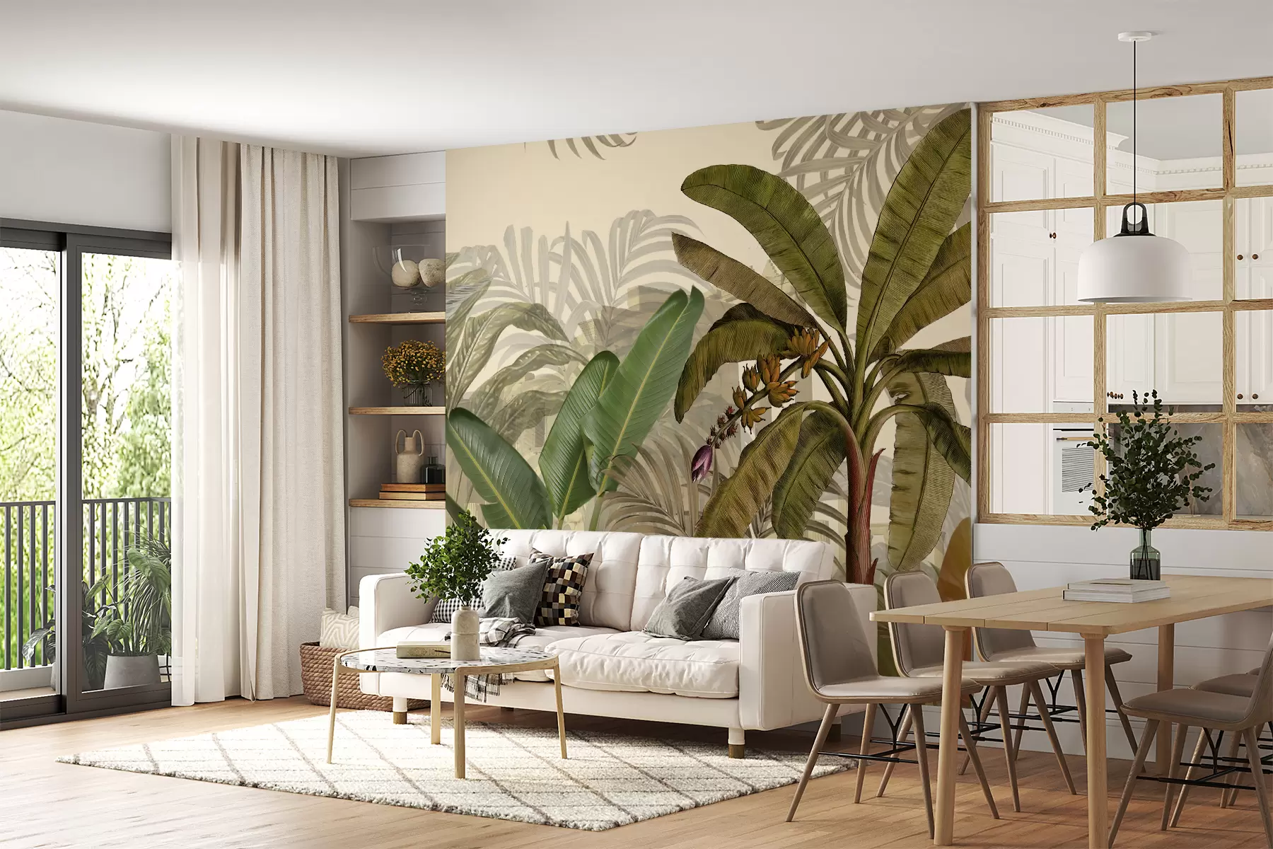 Wall Mural Photo Wallpaper Tropical jungle and foliage u74748d1