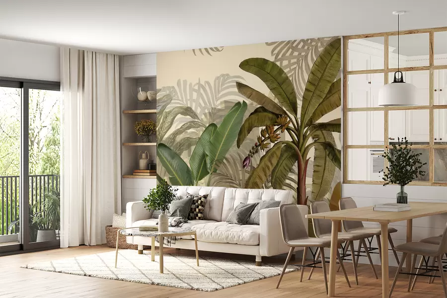 Wall Mural Photo Wallpaper Tropical jungle and foliage u74748d1