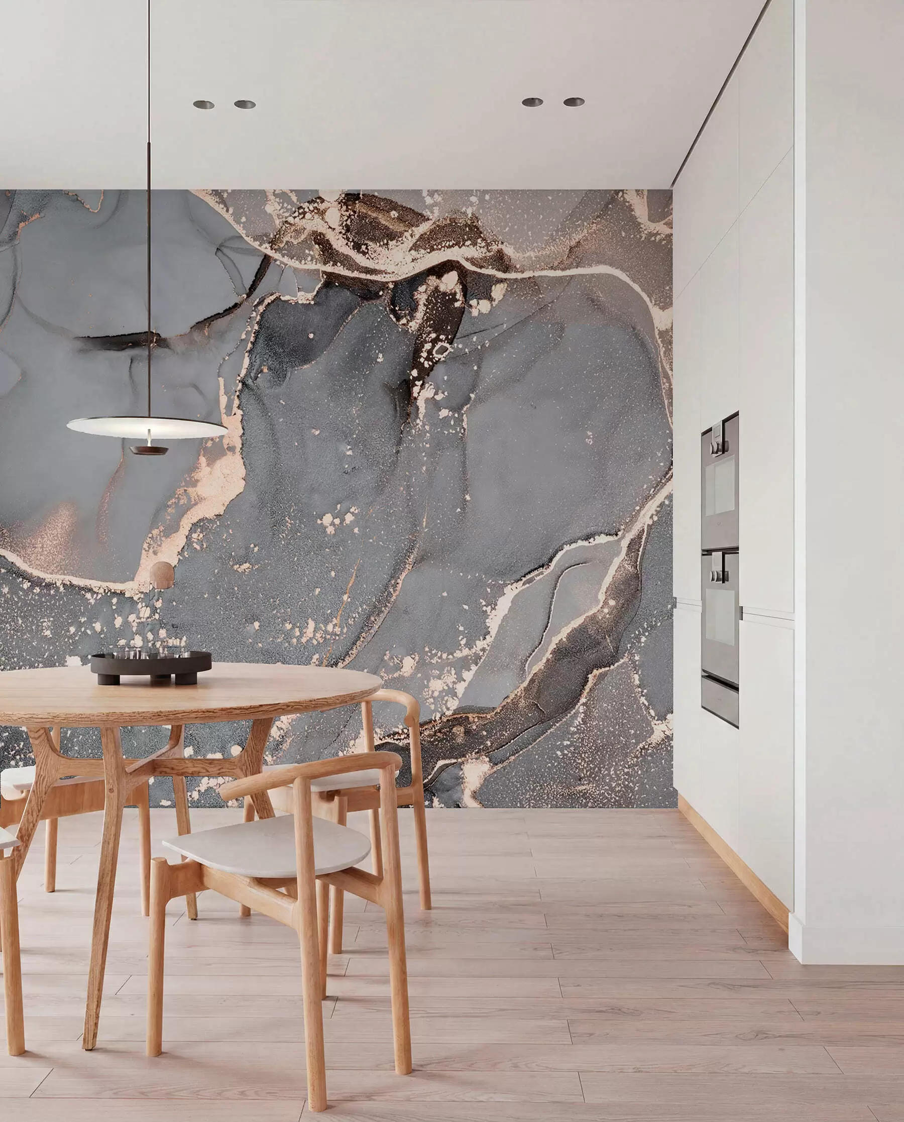 wall murals Grey marble u93578d1