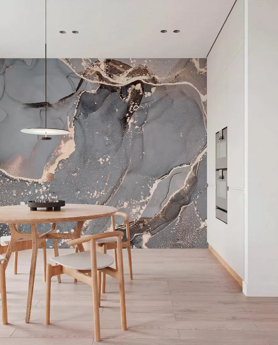 wall murals Grey marble u93578d1