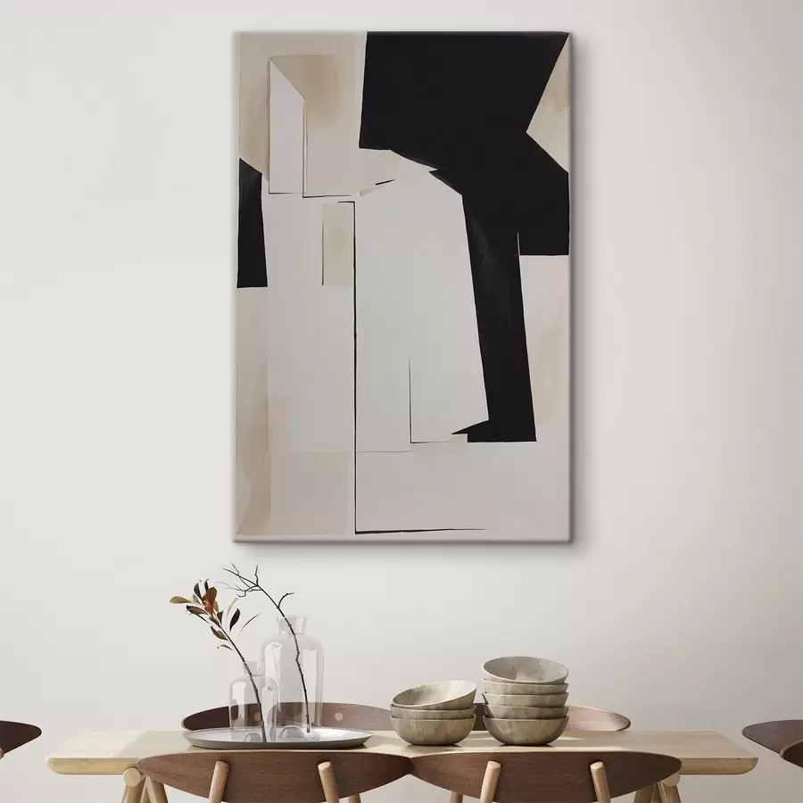 murales Formas abstractas en tonos contrastados s37169