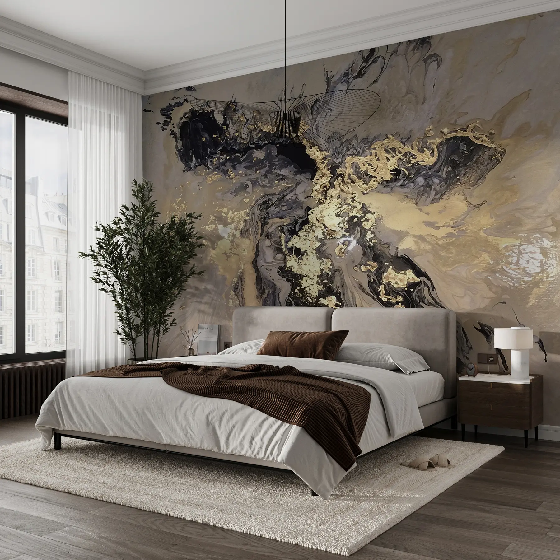 peintures murales Marbre noir u16941d3