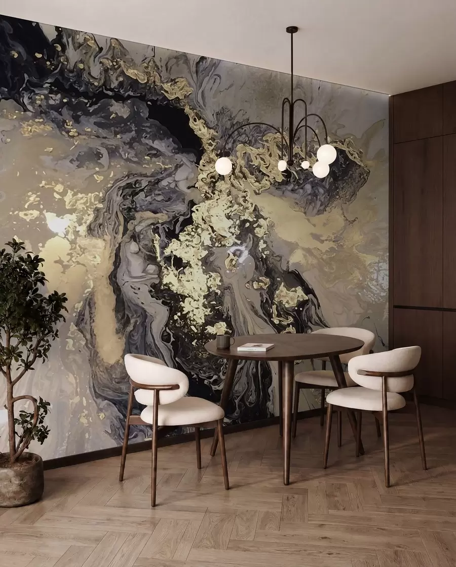 Wall Mural Photo Wallpaper Black marble u16941d2