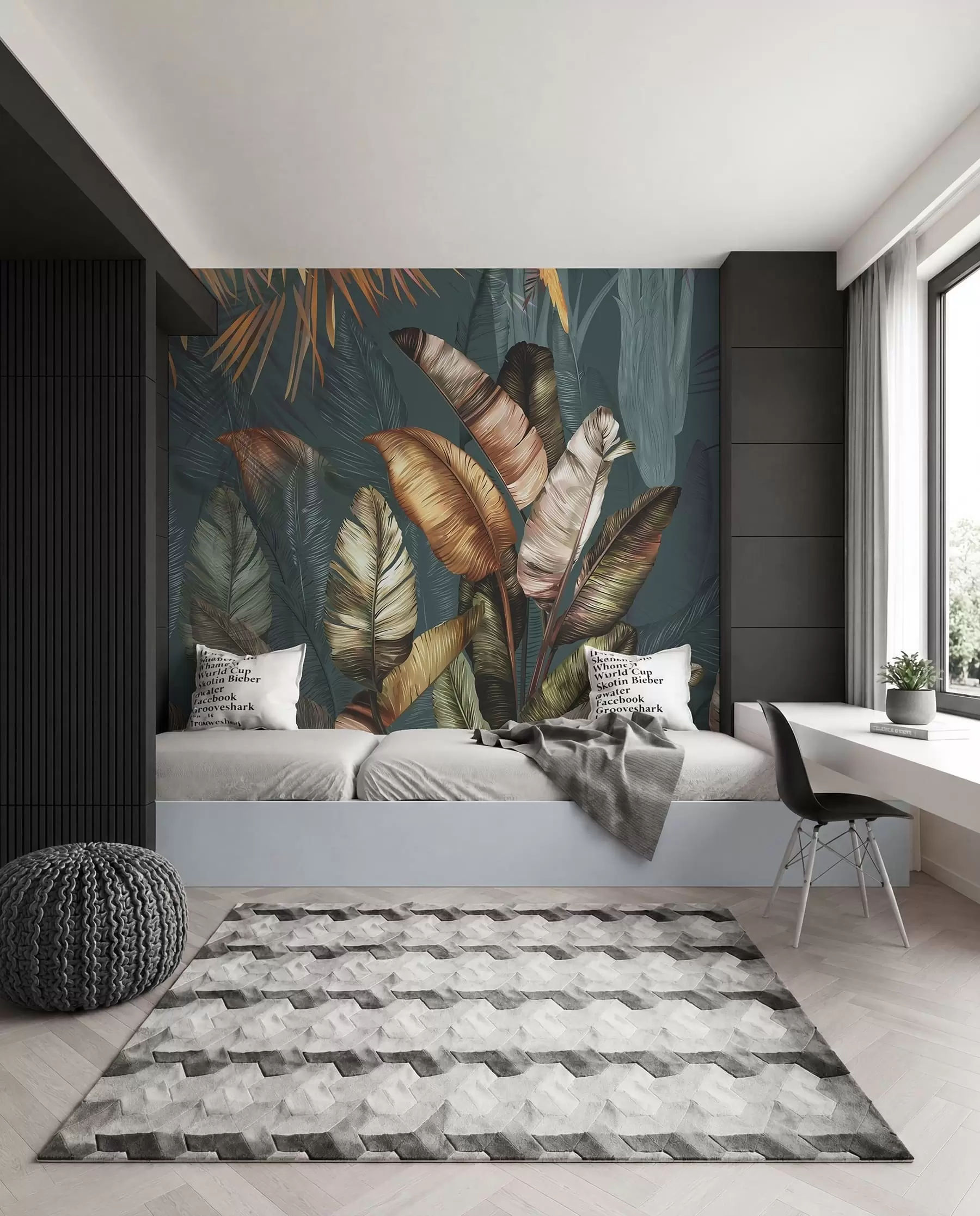 peintures murales Tropiques dorés I u50468d1