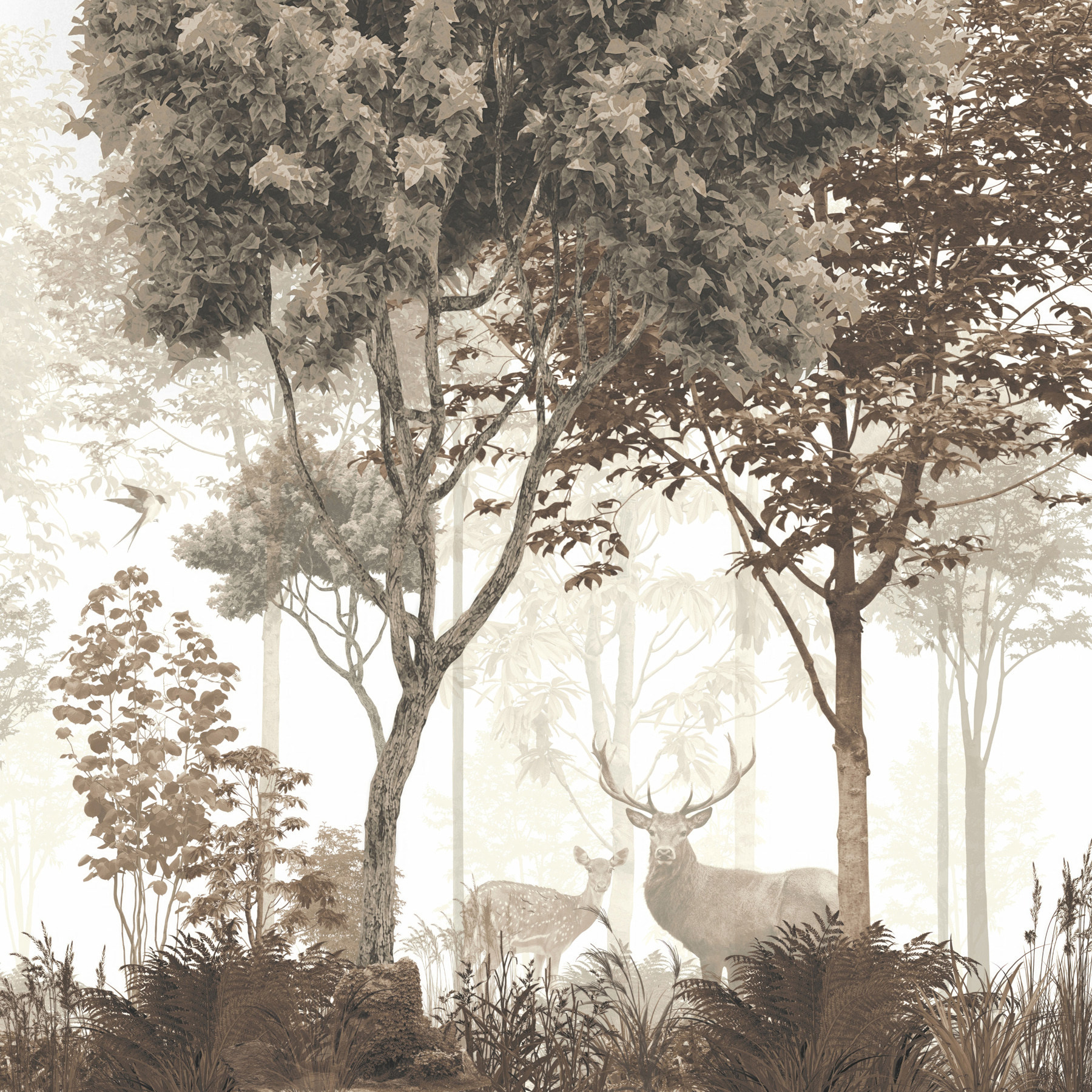 置物 mstforest Wall Muralss Nature Magical forest Nr. u72134 | Uwalls