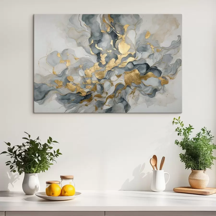 murales Motivos fluidos en tonos suaves s37331