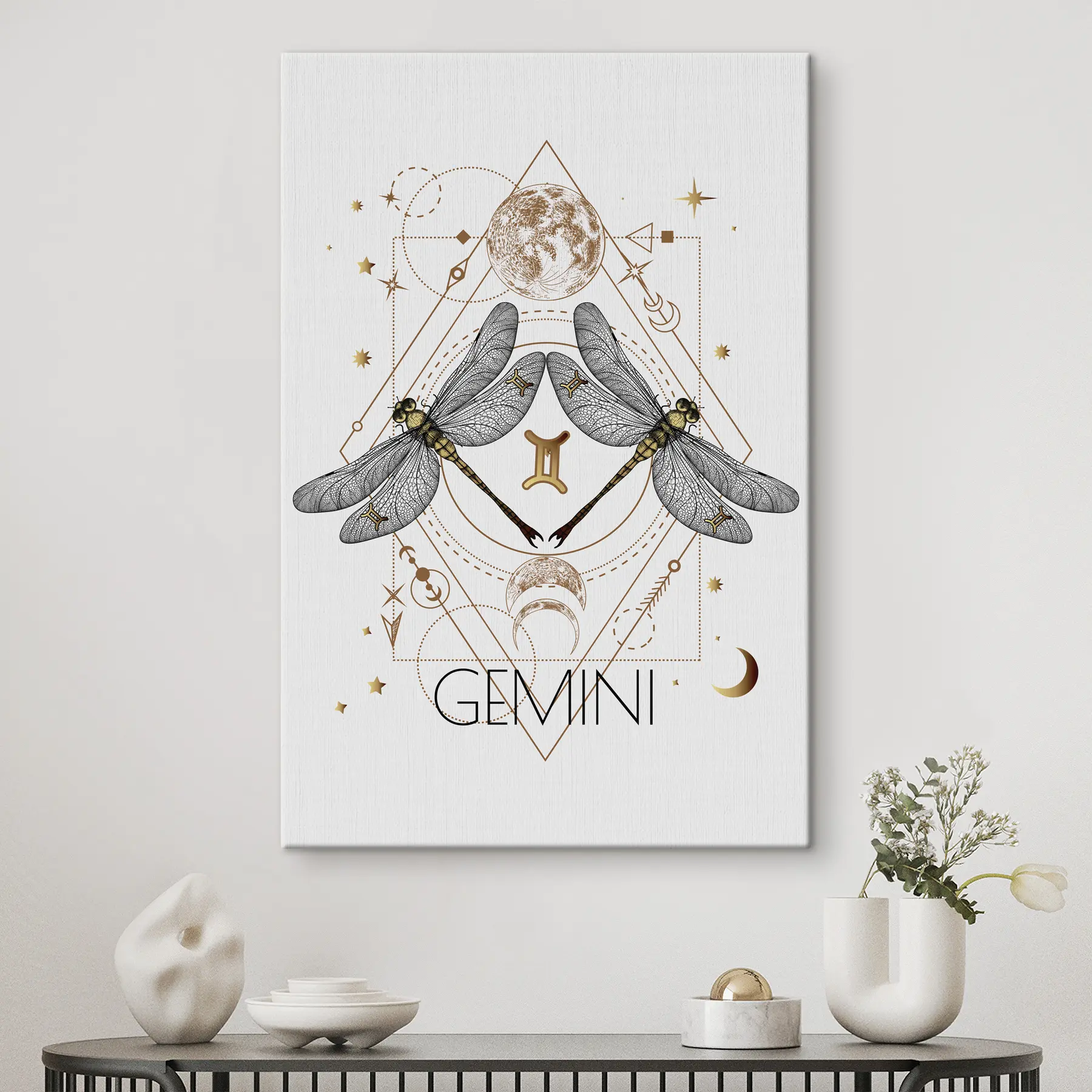 wall murals Ethereal twin spirits of Gemini s36515