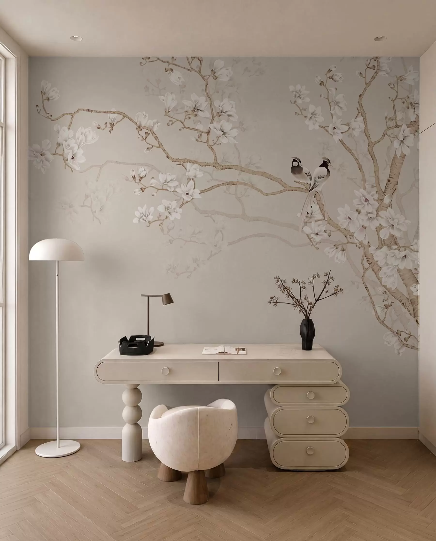 Wall Mural Photo Wallpaper Magnolia tree in the garden u25842d1