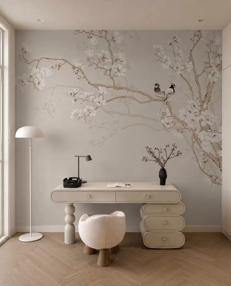 Wall Mural Photo Wallpaper Magnolia tree in the garden u25842d1