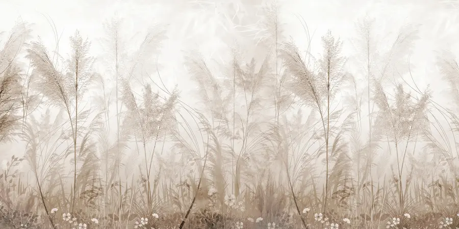 murales Plantas altas en colores pastel u93903d2