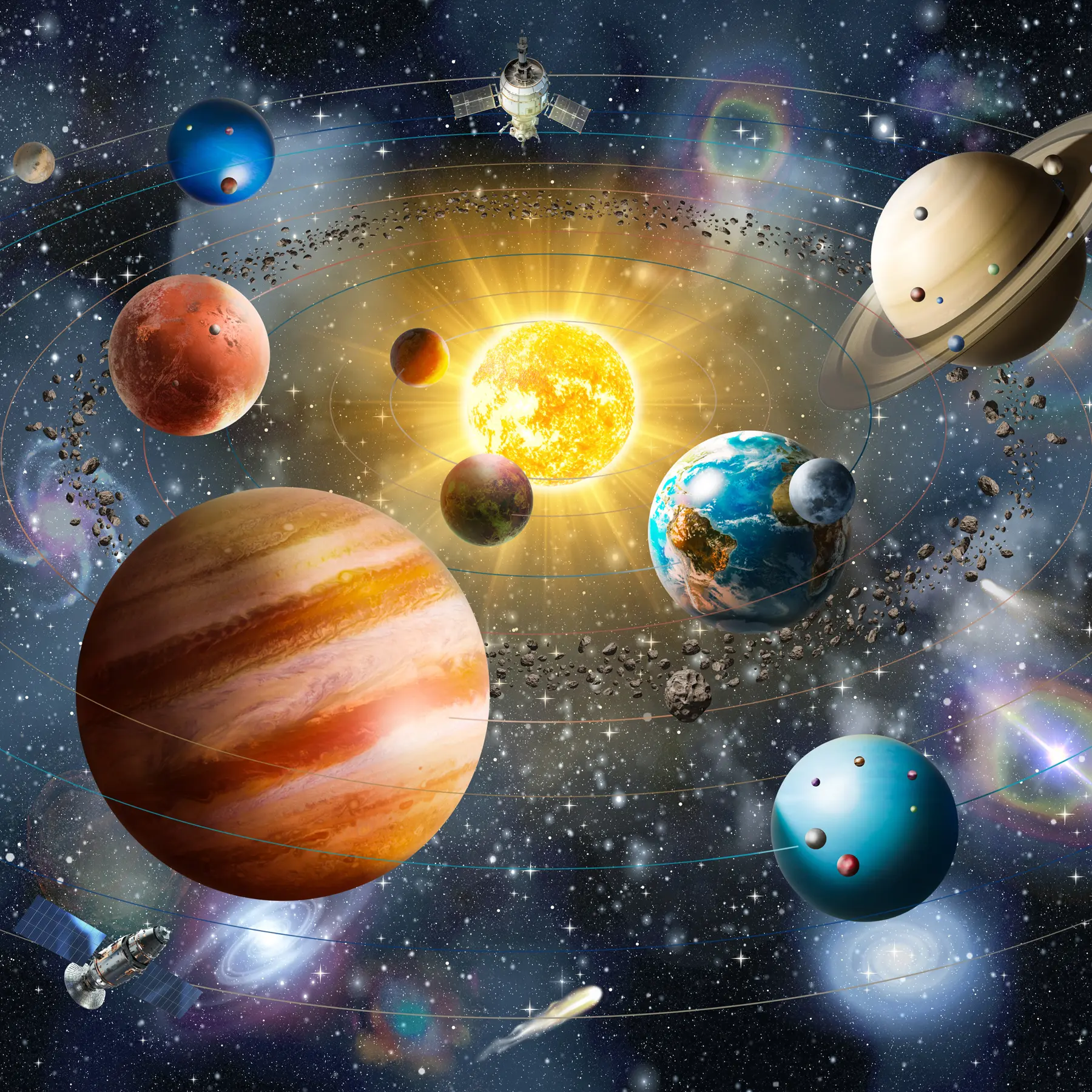 murales Espacio fascinante, sistema solar u97222d1