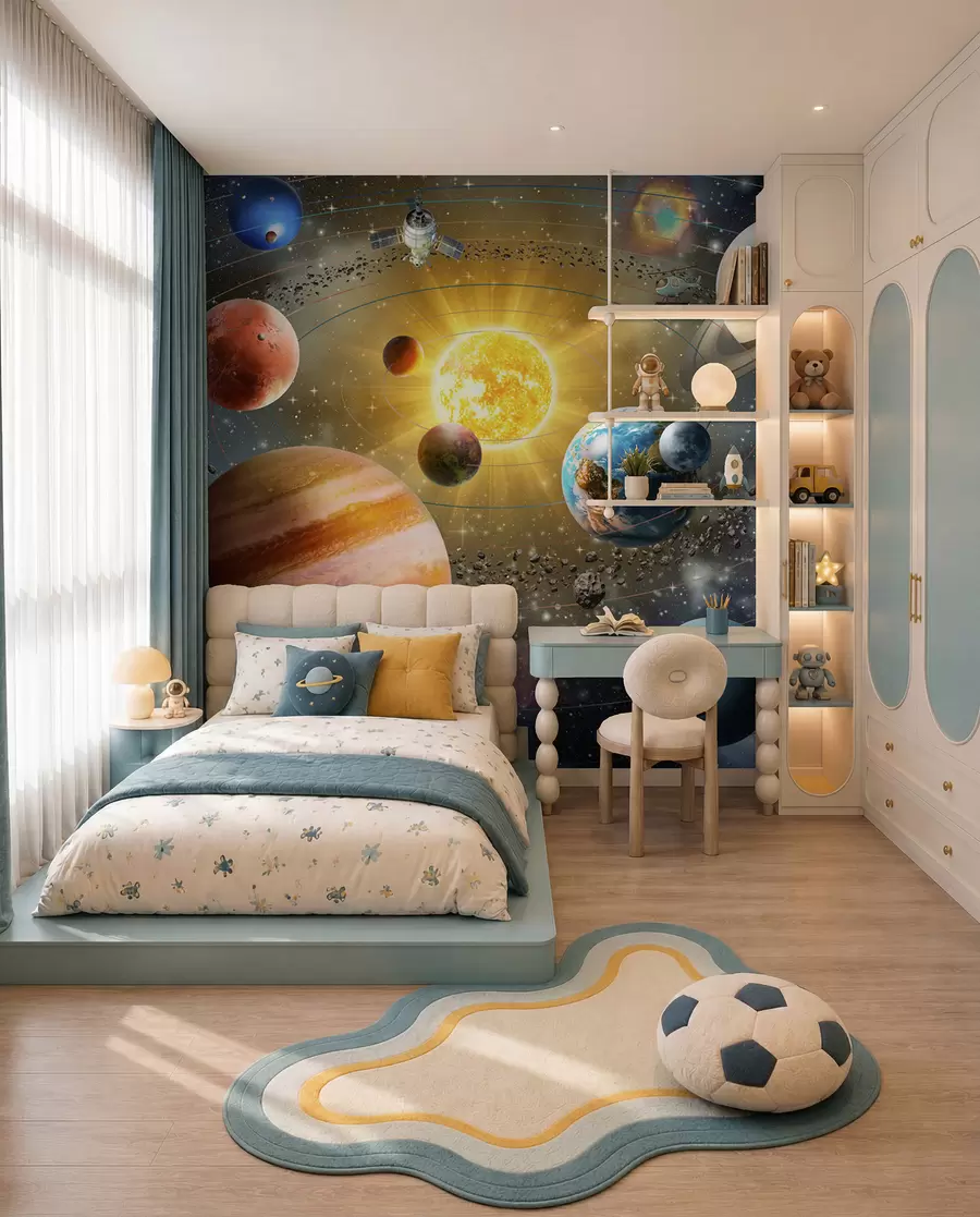 peintures murales Espace fascinant, système solaire u97222d2